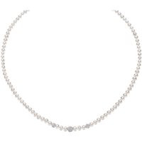 Collana Comete Donna Fili Fantasia in Oro bianco Perla FWQ195B - FWQ195B